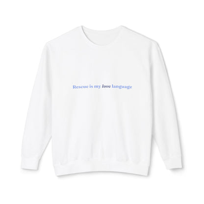 Rescue Love Crewneck Sweatshirt – Animal Rescue Paw Print
