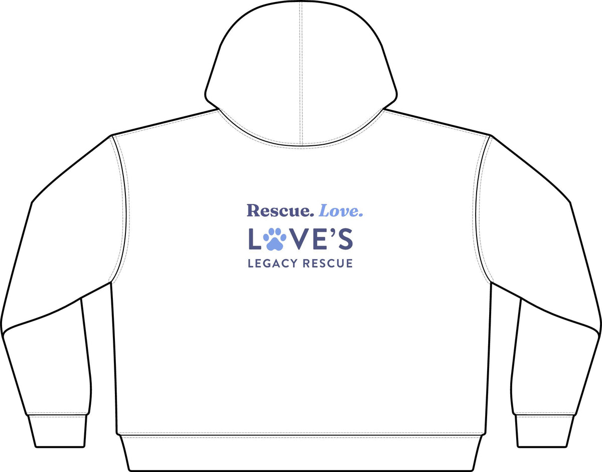 Women's Full-Zip Hoodie with Paw Print Logo