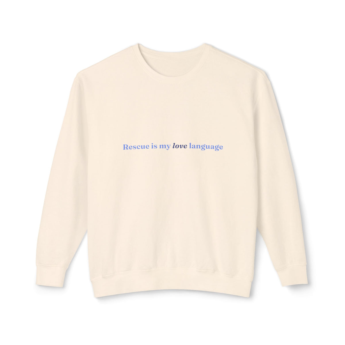 Rescue Love Crewneck Sweatshirt – Animal Rescue Paw Print