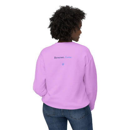 Rescue Love Crewneck Sweatshirt – Animal Rescue Paw Print
