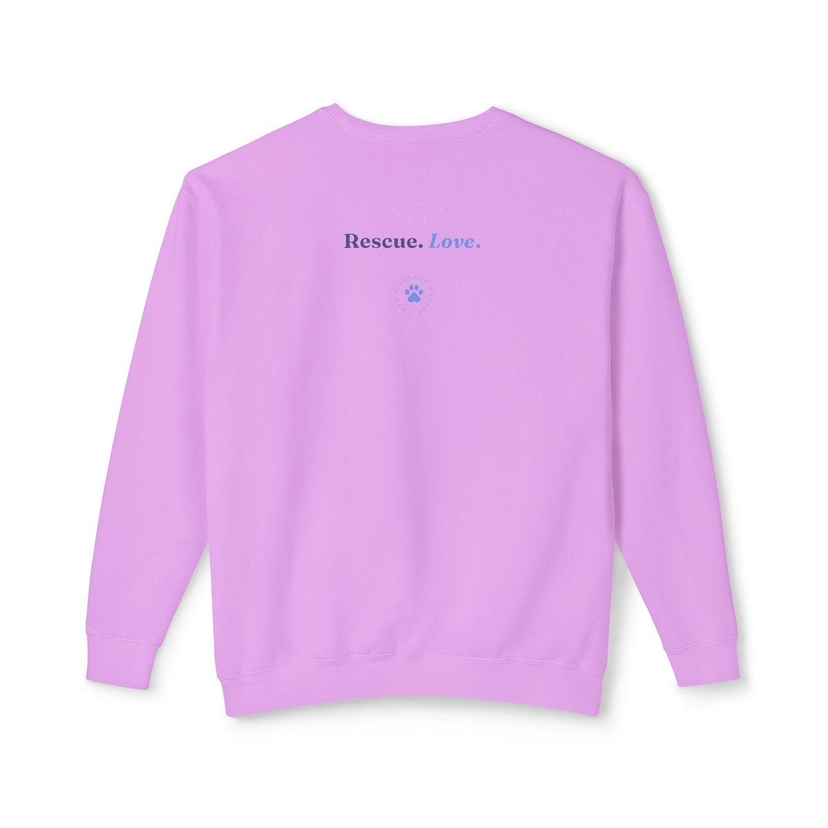 Rescue Love Crewneck Sweatshirt – Animal Rescue Paw Print