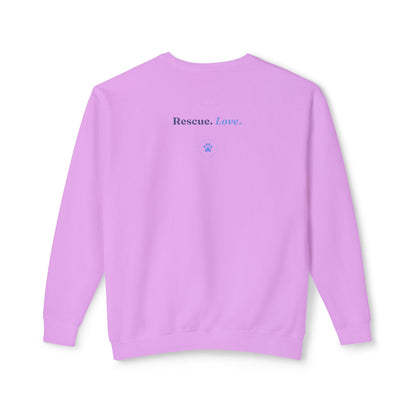 Rescue Love Crewneck Sweatshirt – Animal Rescue Paw Print