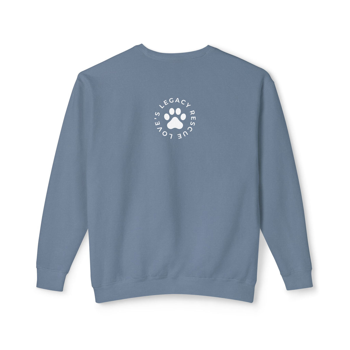 Rescue Love Crewneck Sweatshirt – Animal Rescue Paw Print