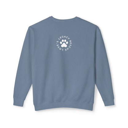 Rescue Love Crewneck Sweatshirt – Animal Rescue Paw Print