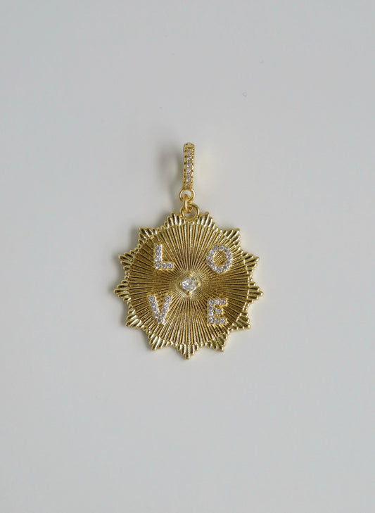 Divine Love Sun Pendant on Clasp
