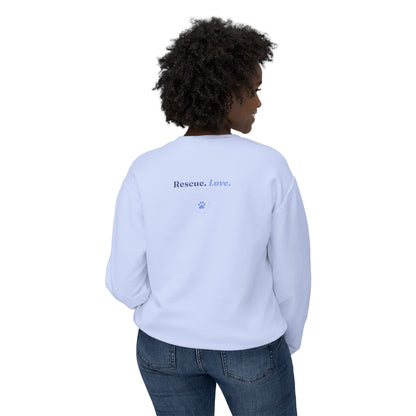 Rescue Love Crewneck Sweatshirt – Animal Rescue Paw Print