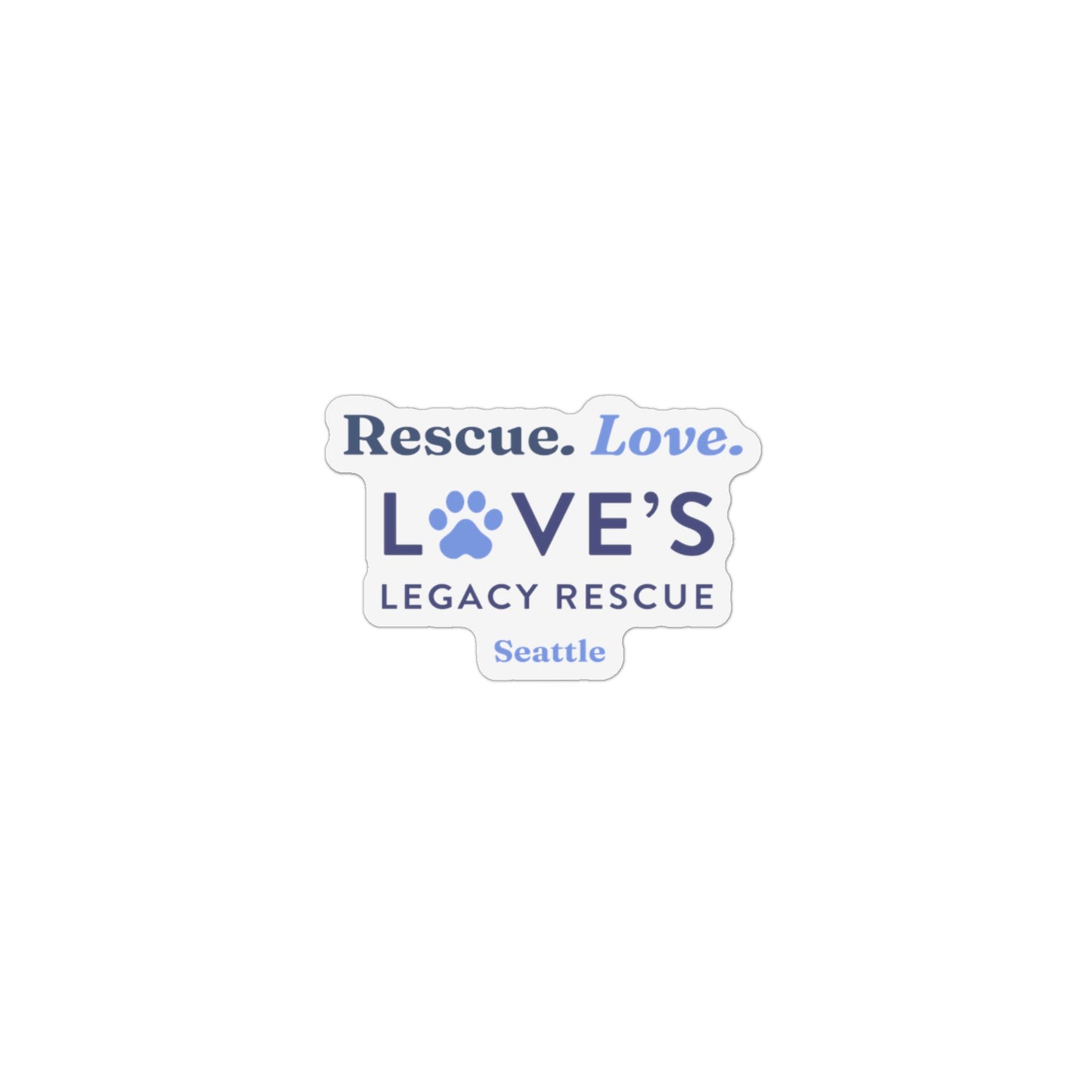 Rescue Love Car Magnet - Seattle