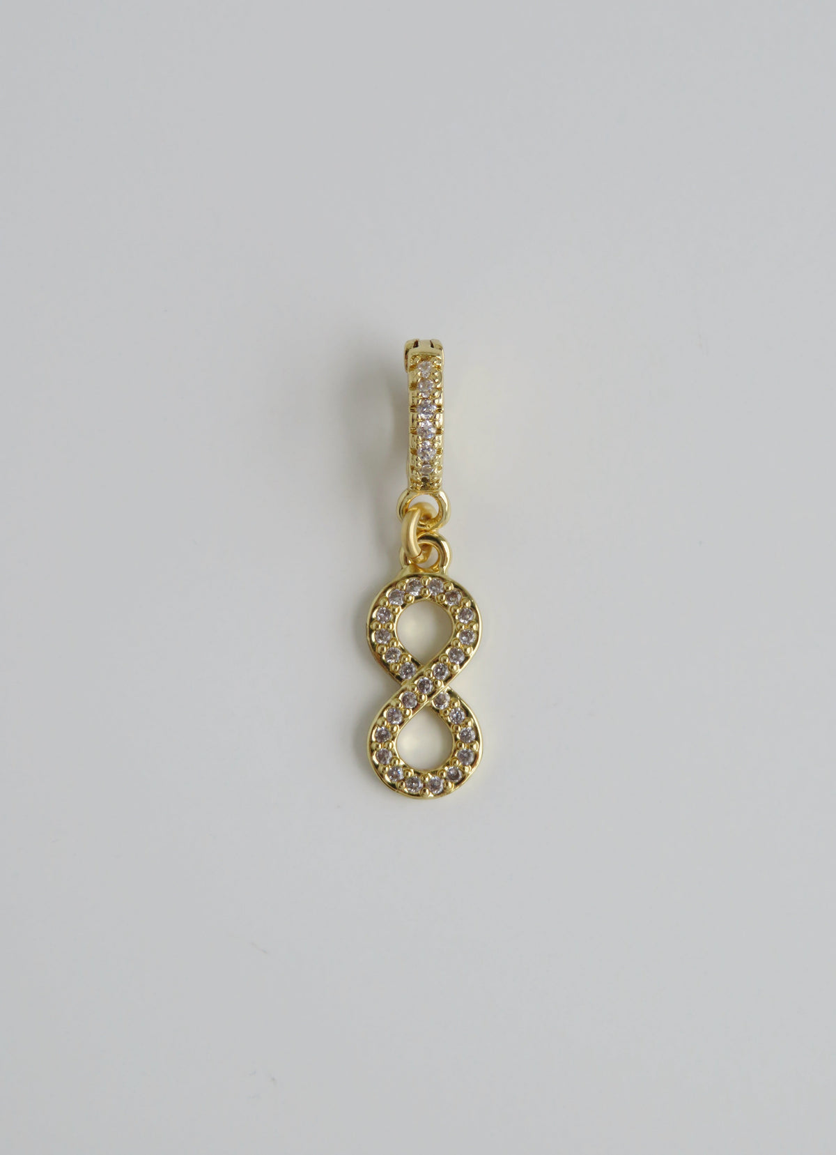Diamond Infinity Charm on Clasp