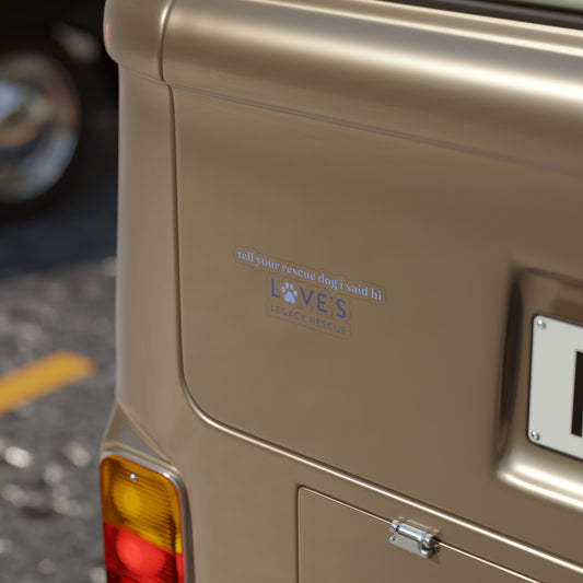 Die-Cut Transparent Paw Print Sticker — Outdoor Weatherproof Vinyl