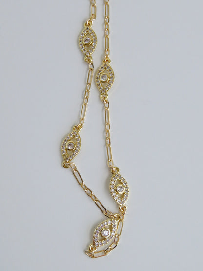 Diamond Evil Eye Necklace