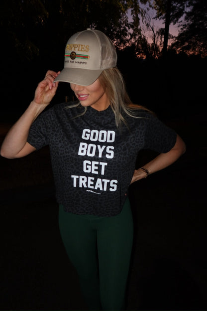 Good Boys Get Treats Crop Tee | Gift for Dog Moms & Dog Lovers | Made in USA
