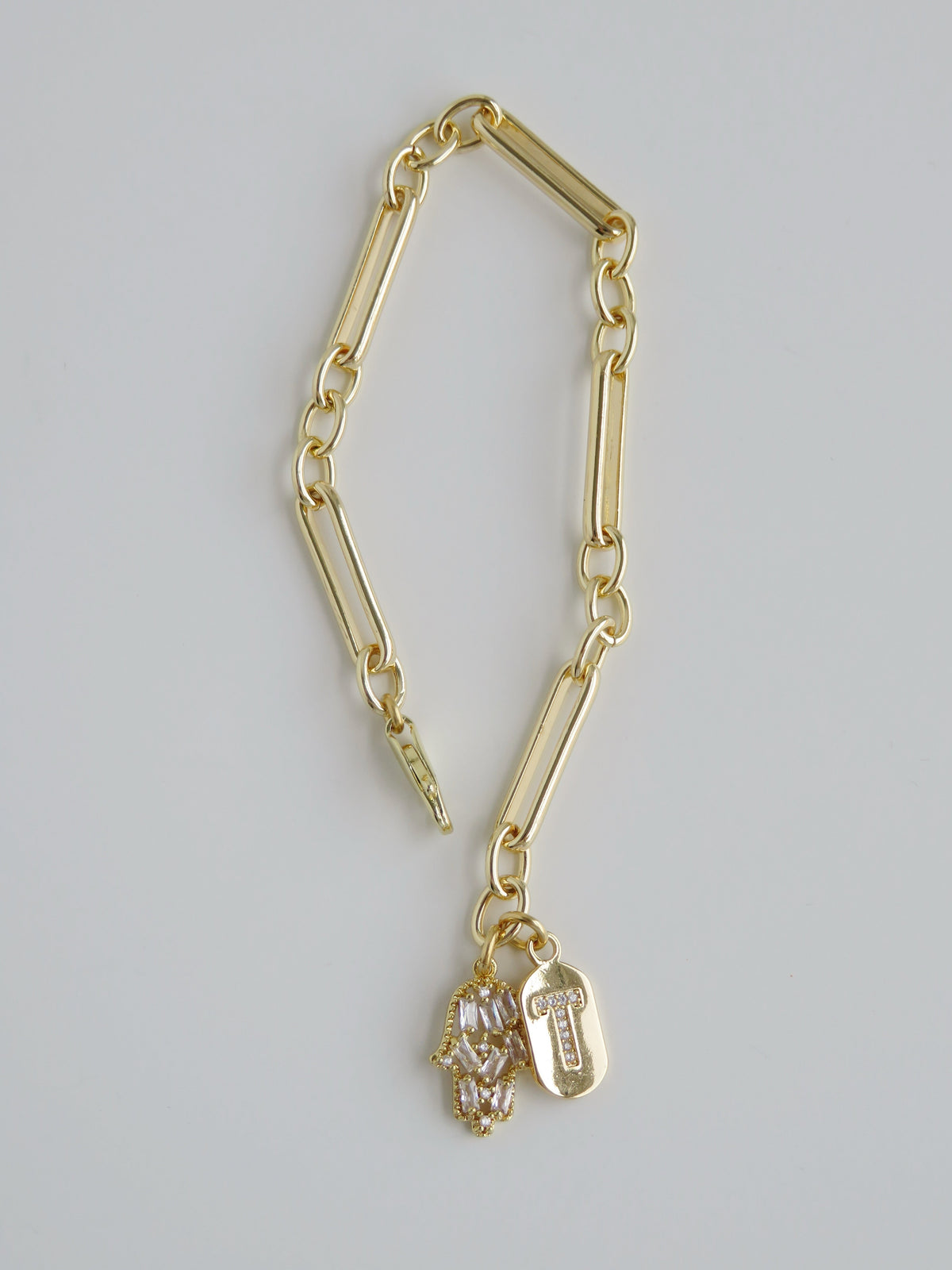 Set Your Intention Initial Bracelet