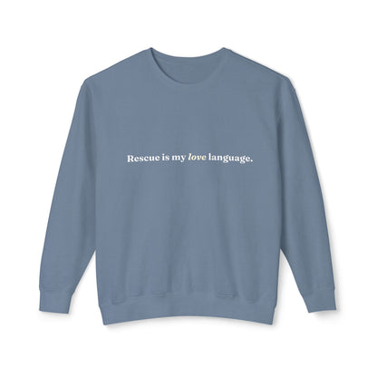 Rescue Love Crewneck Sweatshirt – Animal Rescue Paw Print