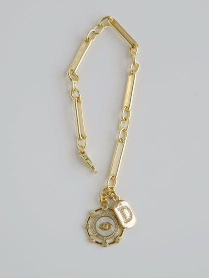 Set Your Intention Initial Bracelet