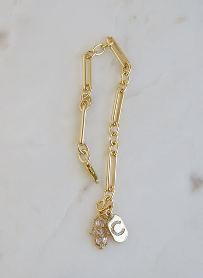 Protect Your Blessings Initial Bracelet