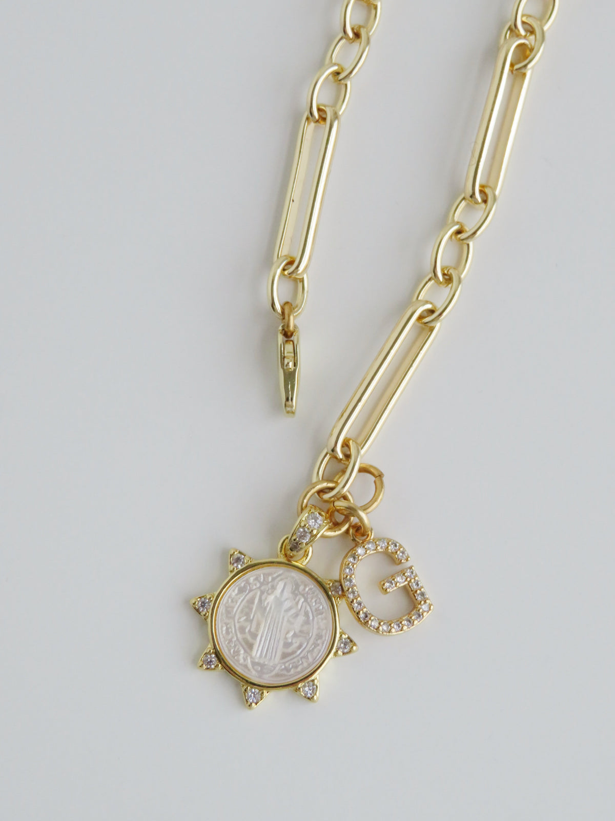 Perla Religious Saint Initial Bracelet