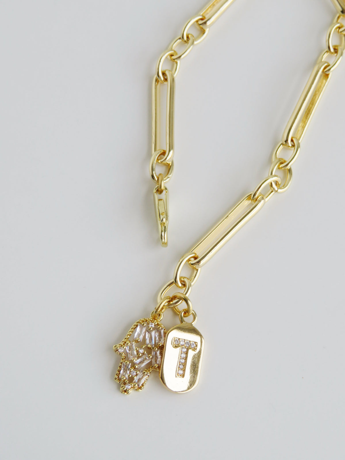 Protect Your Blessings Initial Bracelet
