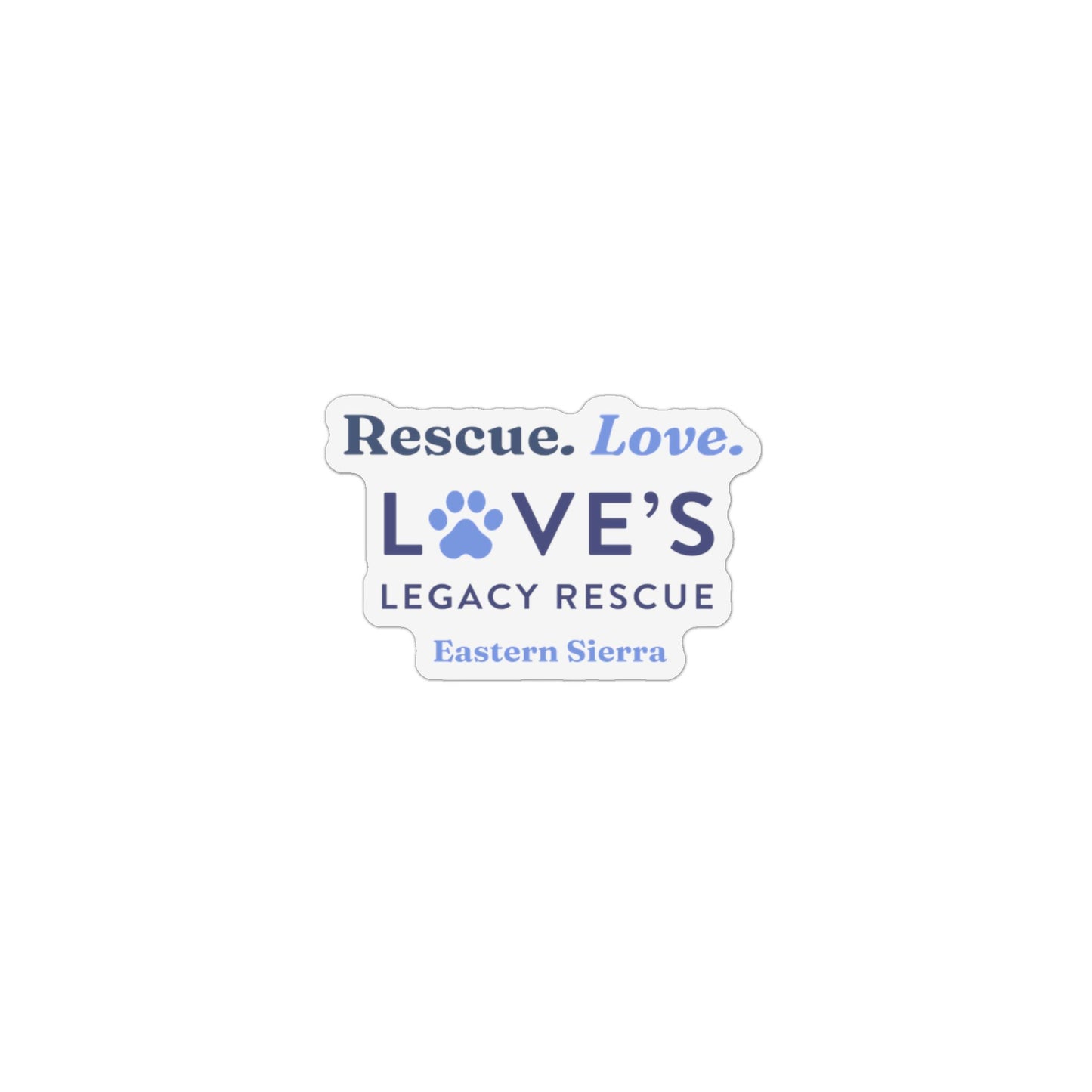 Rescue Love Car Magnet Rescue Eastern Sierra
