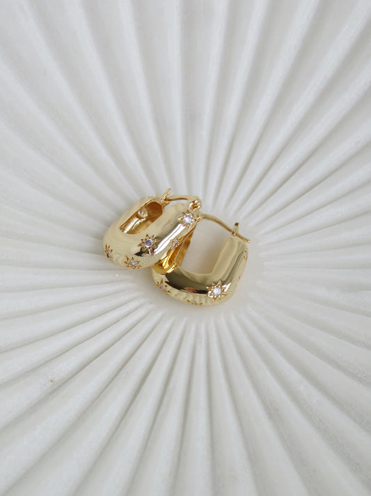 Celestial U Shaped Domed Hoops
