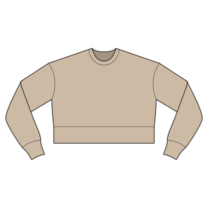 Cropped Sweatshirt — Rescue Dog