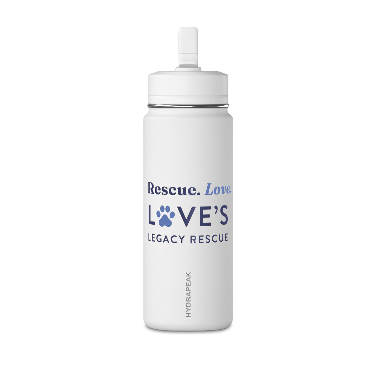 Rescue Love 20oz Water Bottle — 'Love's Legacy Rescue' Pet Rescue Straw Bottle