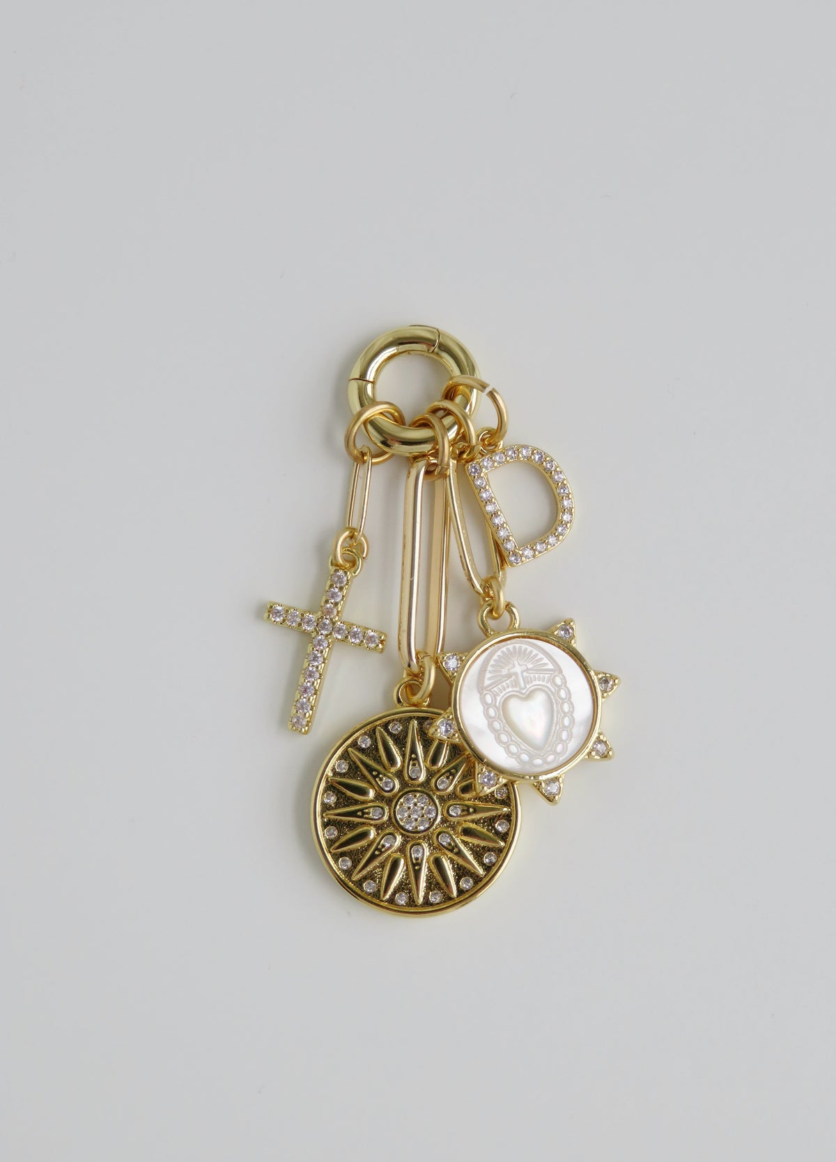 Sacred Heart Charm Cluster