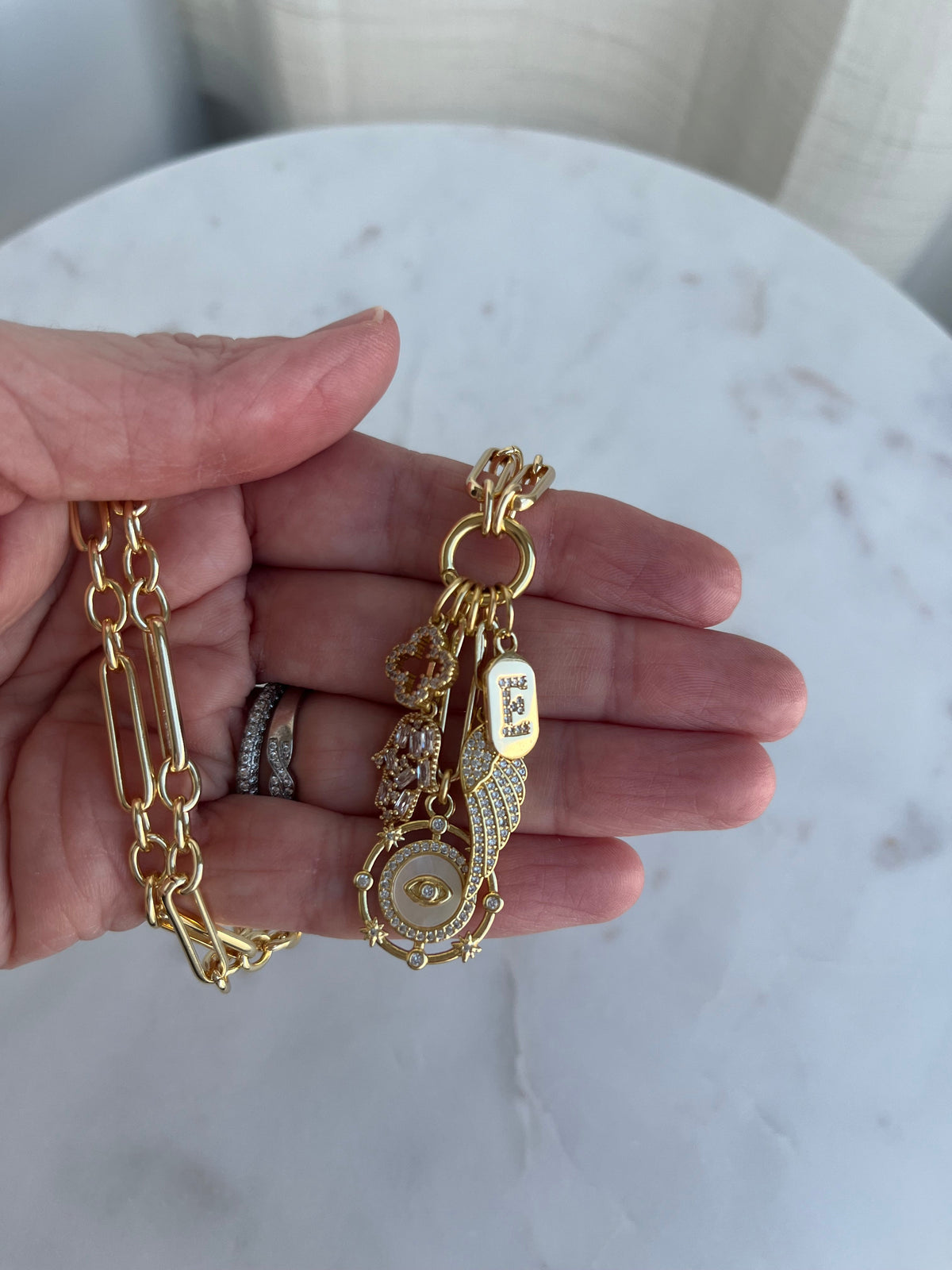 Love & Divine Guidance Initial Charm Cluster