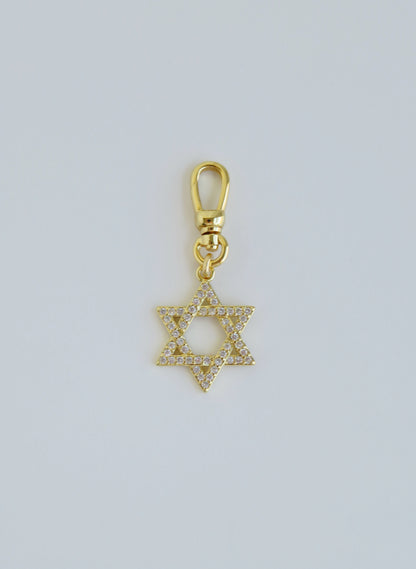 Timeless Brilliance - Star of David Charm on Clasp