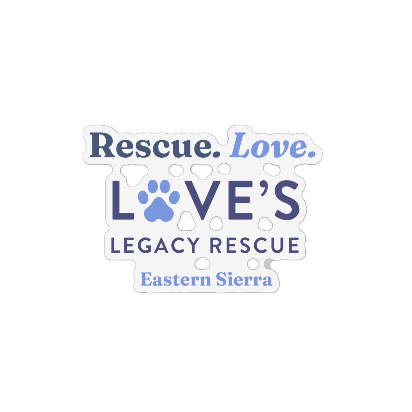 Rescue Love Car Magnet Rescue Eastern Sierra