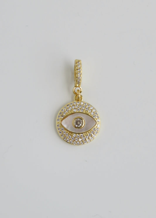 Perla Evil Eye Charm on Clasp