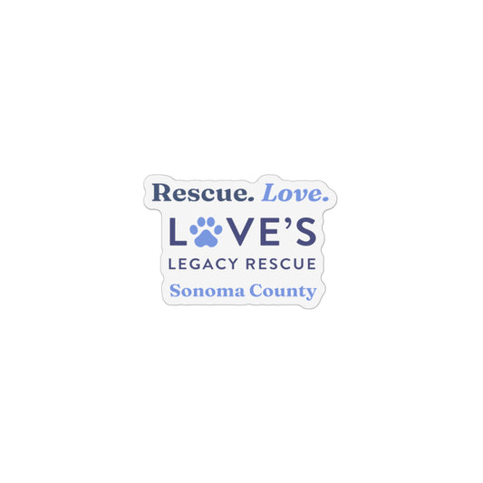 Rescue Love Car Magnet Rescue Sonoma