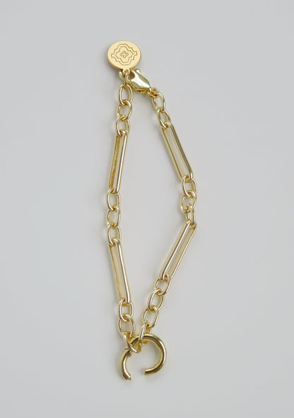 Figaro Charm Holder Bracelet - Clicker Clasp - add charms