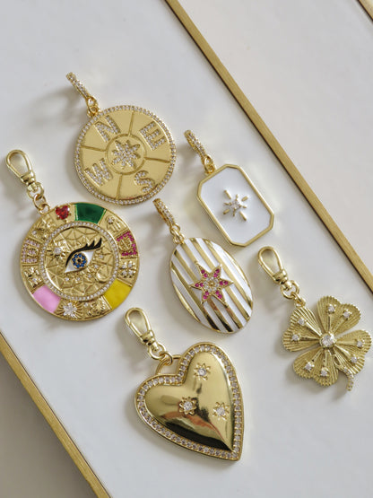 Celestial Evil Eye Good Luck Charm with Clasp
