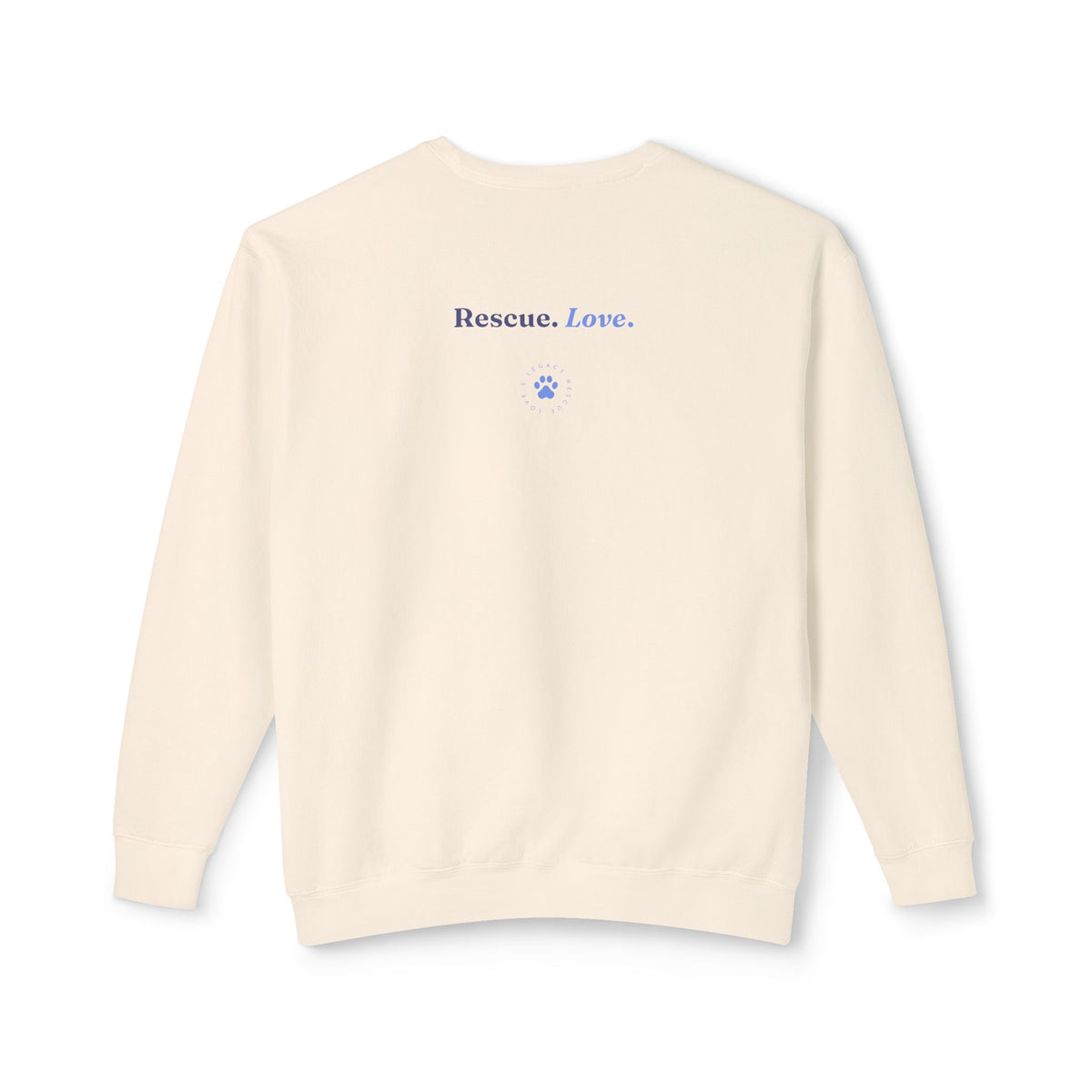 Rescue Love Crewneck Sweatshirt – Animal Rescue Paw Print