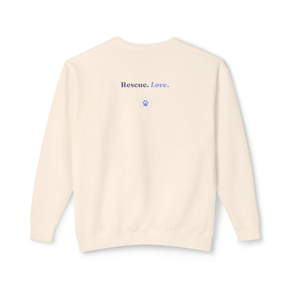 Rescue Love Crewneck Sweatshirt – Animal Rescue Paw Print