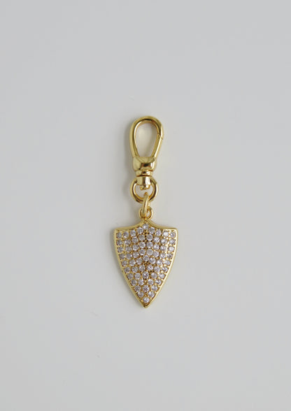 Diamond Shield Charm on Clasp