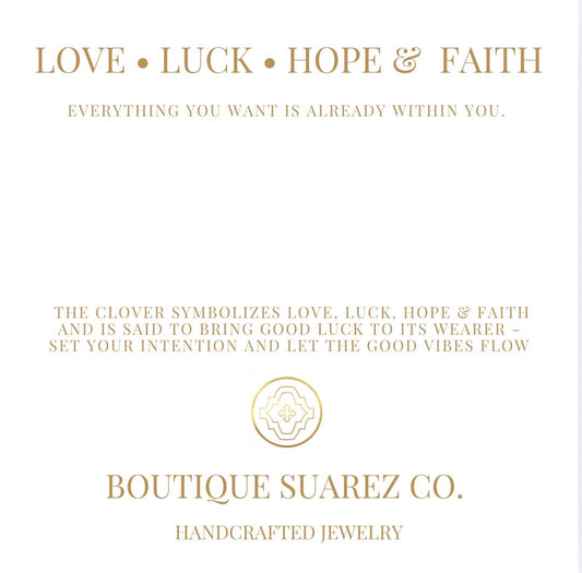Infinite Luck - Abigail Clover Bracelet - Yellow