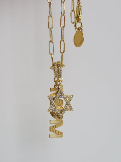 Timeless Brilliance - Star of David Charm on Clasp