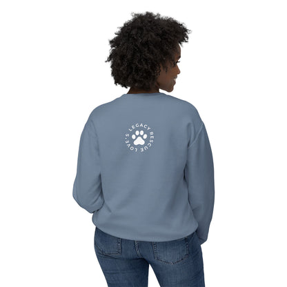 Rescue Love Crewneck Sweatshirt – Animal Rescue Paw Print