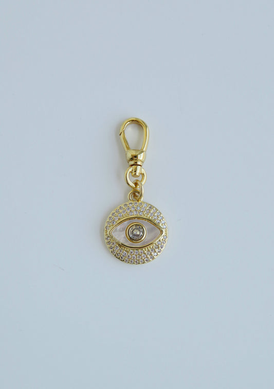 Perla Evil Eye Charm on Clasp