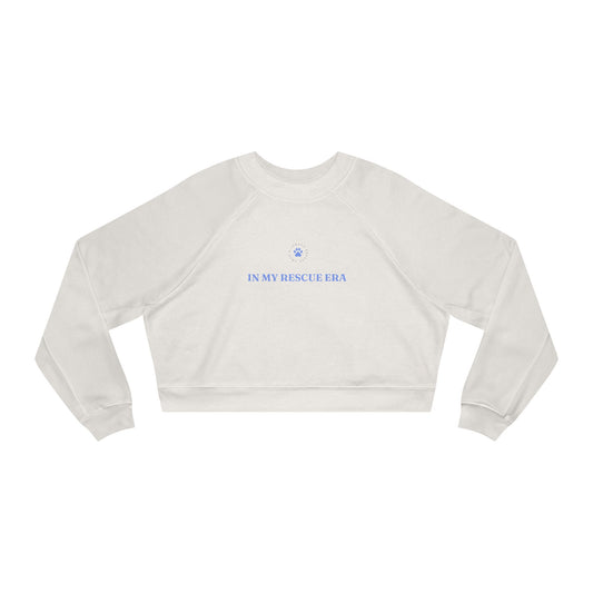 Who rescued who? Cropped Fleece Pullover
