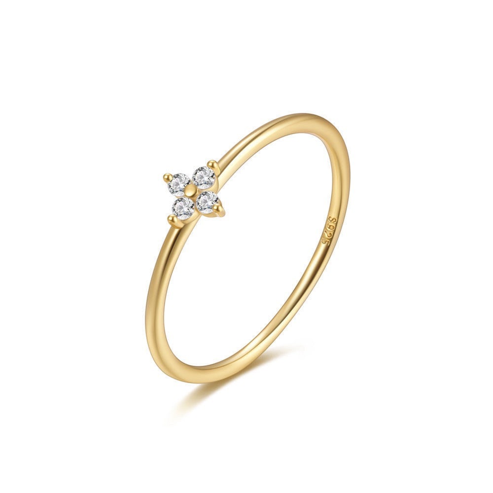 Flora Dainty Diamond Ring