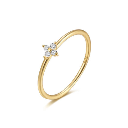 Flora Dainty Diamond Ring