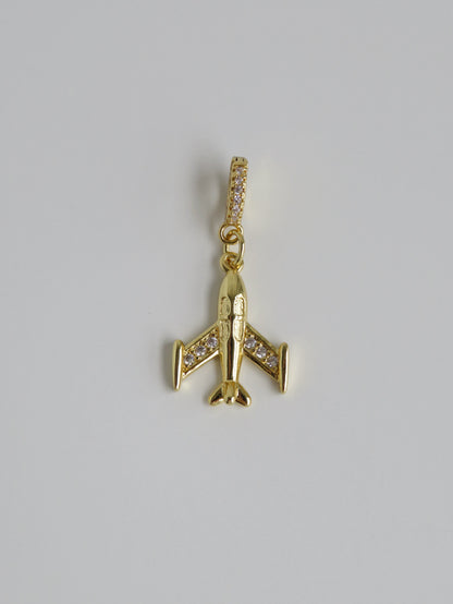 Airplane Pendant on Clasp