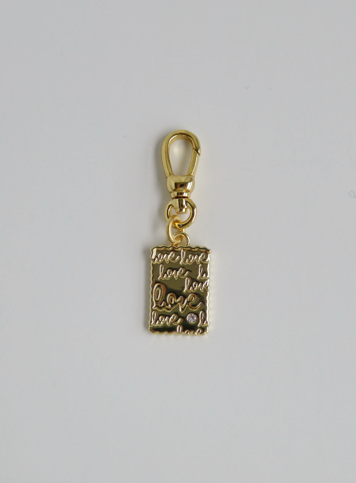 Love Charm with Swivel Clasp