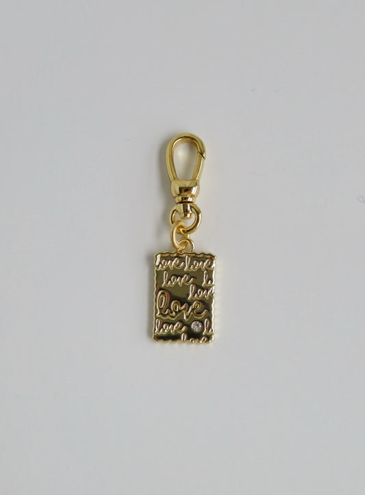 Love Charm with Swivel Clasp