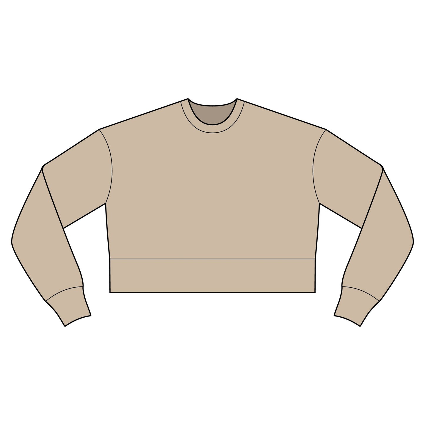 Cropped Sweatshirt — Rescue Dog
