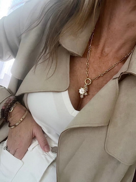 Love. Protection & Blessings of Goodness Charm Cluster Necklace