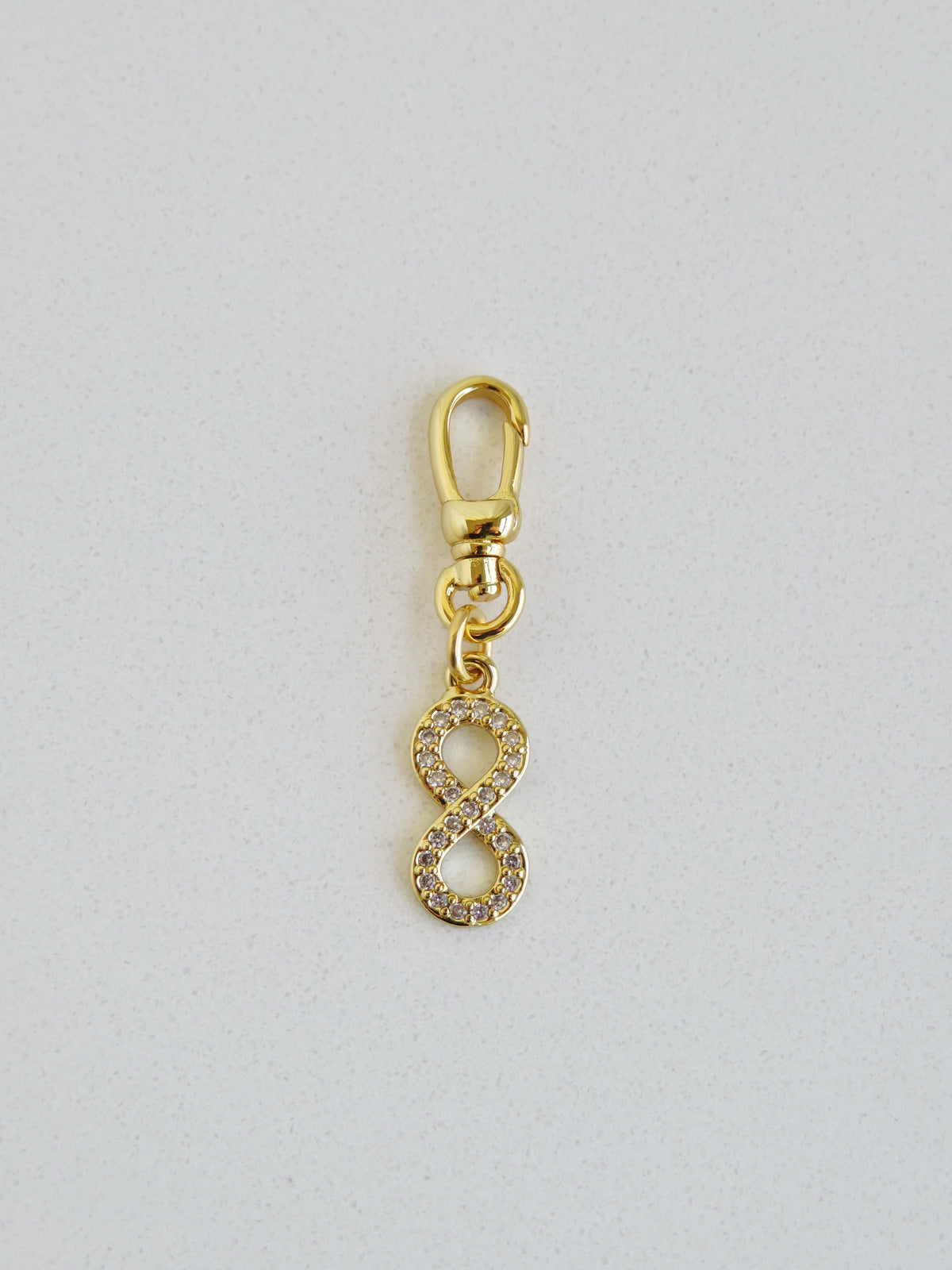 Diamond Infinity Charm on Clasp