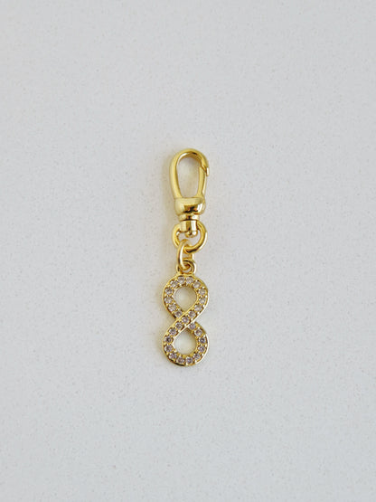 Diamond Infinity Charm on Clasp